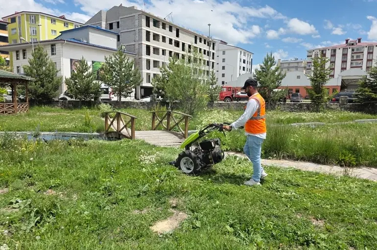 Belediye ekiplerinden yaz temizliği

