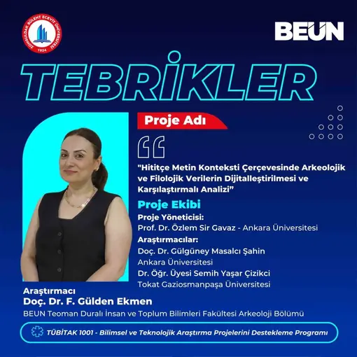 BEUN’un TÜBİTAK 1001 Başarısına Bir Yenisi Daha Eklendi
