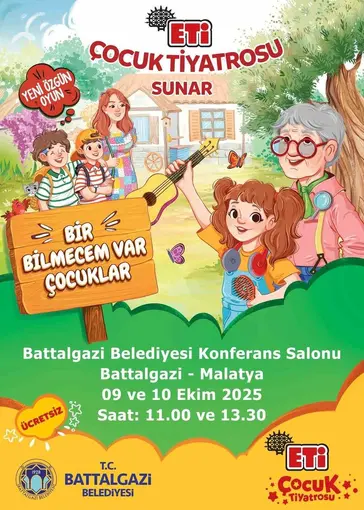 "Bir Bilmecem Var Çocuklar" Battalgazi’de sahnelenecek
