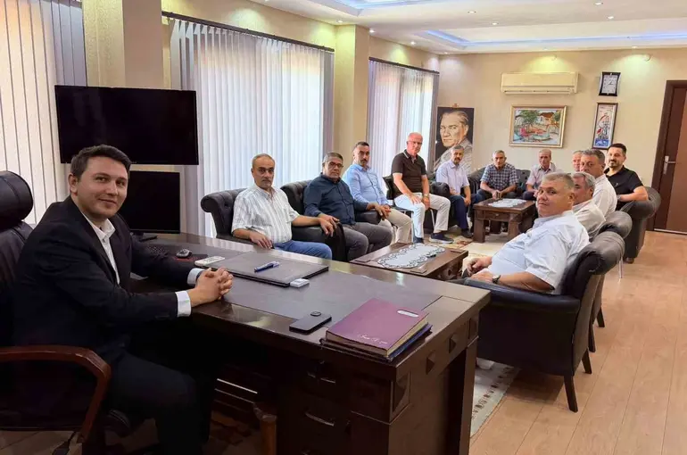 Buharkentli muhtarlar, Kaymakam Haydaroğlu ile görüştü
