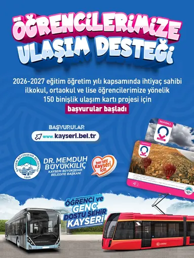 Büyükşehir’den öğrencilere yeni eğitim yılında da ulaşım desteği: Başvurular başladı
