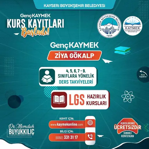 Büyükşehir’in Genç KAYMEK kurslarında yeni dönem kayıtları sürüyor
