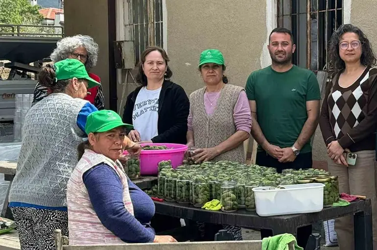 Çağla turşusundan kadın üreticilere ekonomik katkı
