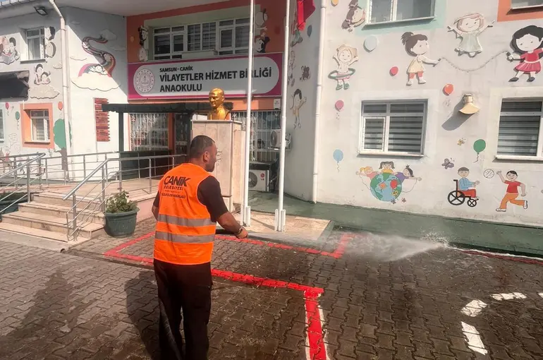 Canik’te okullar yeni eğitim yılına hazırlanıyor
