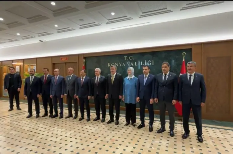 Cumhurbaşkanı Yardımcısı Cevdet Yılmaz  Konya'ya geldi