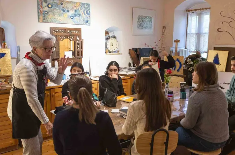 Datça’da öğrenciler sanata doydu
