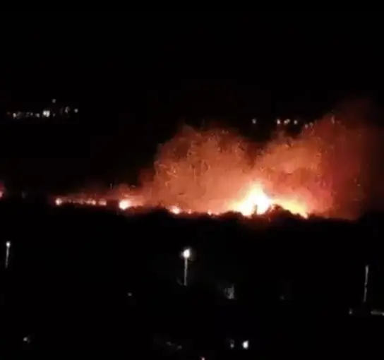 Denizli’de ovalık alanda yangın paniği
