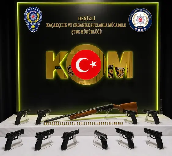 Denizli’de silah kaçakçılığı operasyonunda 3 kişi tutuklandı
