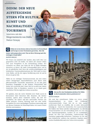 Didim, Almanya’daki bir dergide tanıtıldı
