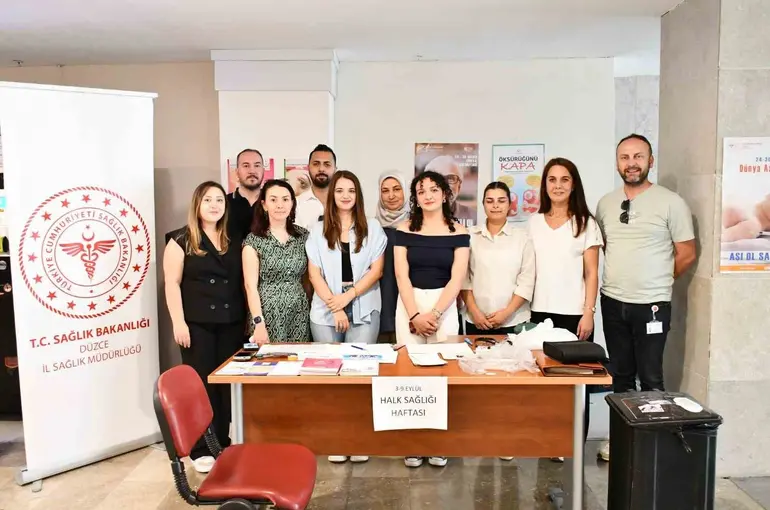 Düzce’de hastanede "Her Gün Halk Sağlığı" standı kuruldu
