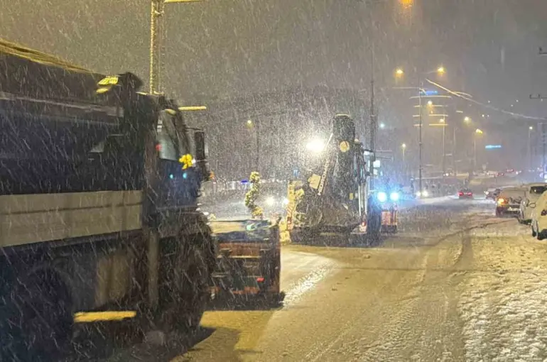 Düzce’nin yüksek kesimlerinde kar kalınlığı 10 santimetreye ulaştı
