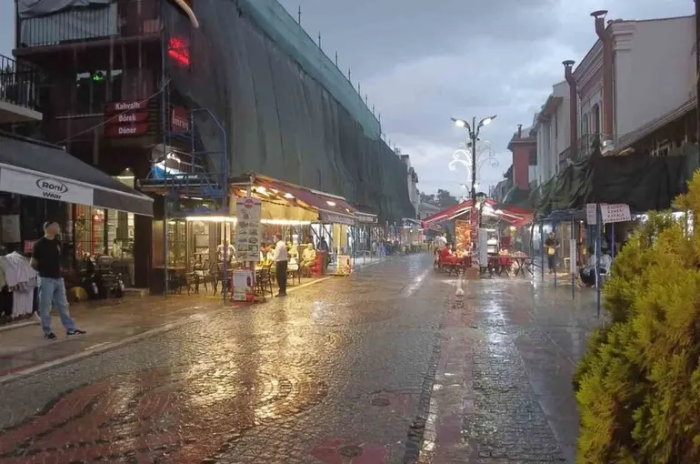 Edirne’de sağanak yağış
