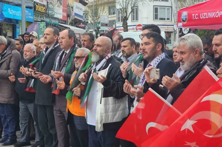 Edirne’de STK’lardan Mescid-i Aksa tepkisi
