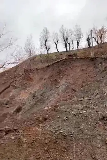 Elazığ'da toprak kayması