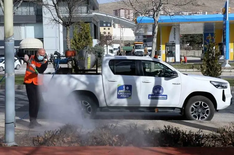 Elazığ ilaçlama çalışmaları başladı
