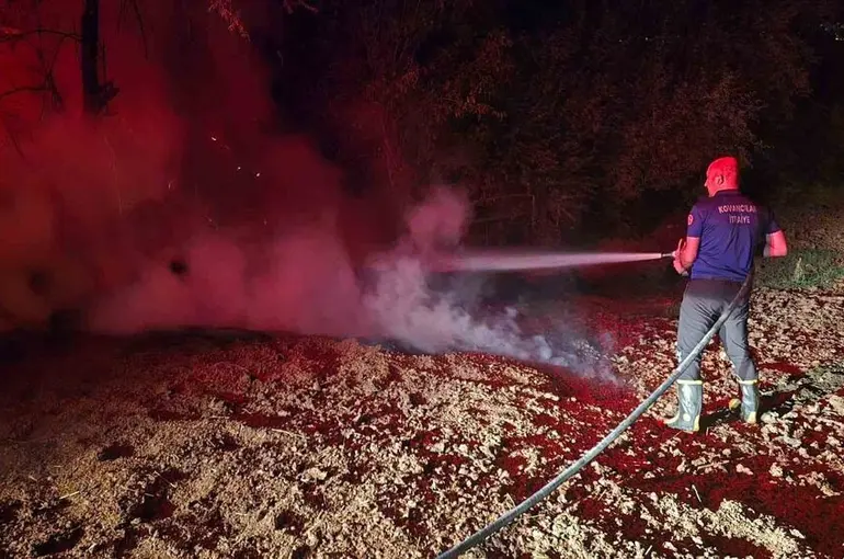 Elazığ’da bahçe yangını söndürüldü
