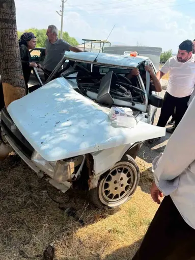 Elazığ’da otomobil ağaca çarptı: 1 yaralı
