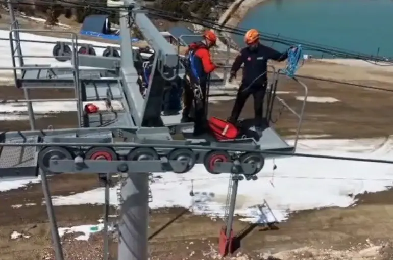 Ergan Dağı’nda teleferik kurtarma tatbikatı
