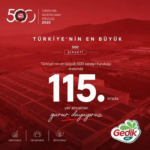 Gedik Piliç devler liginde 115. sırada yer aldı
