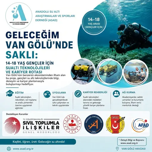 Gençler Van Gölü’nün derinliklerini MicroROV’larla keşfedecek
