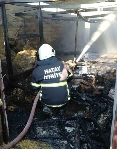 Hassa’da ev ve ahır yandı
