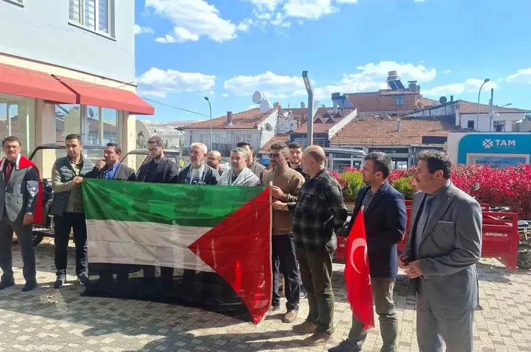 Hisarcık’ta Gazze için basın açıklaması ve dua programı
