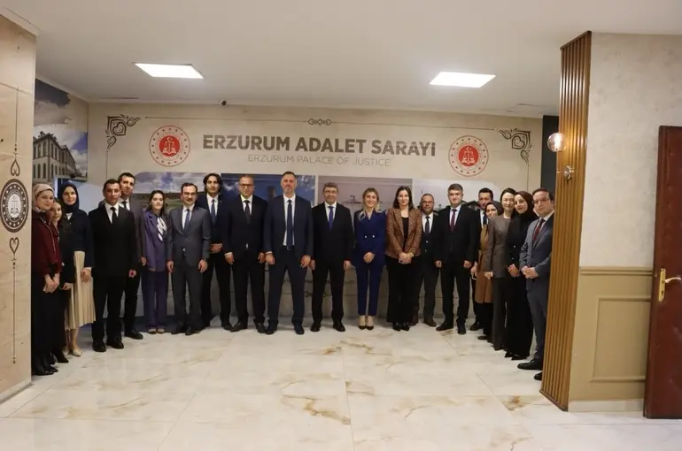 HSK heyeti Erzurum Adliyesi’ni ziyaret etti
