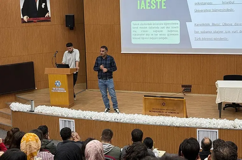 IAESTE staj ve değişim programları ETÜ öğrencilerine tanıtıldı
