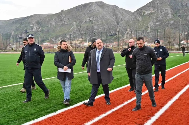 İnönü’de spor kompleksi hızla yükseliyor
