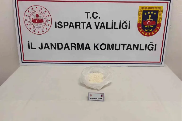 Isparta’da 300 gram metamfetamin ele geçirildi
