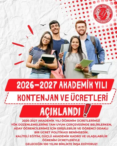 İstanbul Yeni Yüzyıl Üniversitesi, 2026-2027 öğrenim ücretlerini açıkladı
