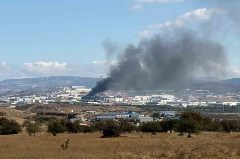 İzmir’de fabrikada korkutan yangın
