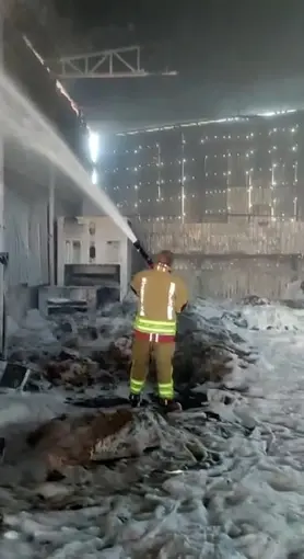 Kahramanmaraş’ta fabrika yangını