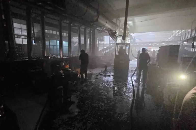 Kahramanmaraş’ta fabrika yangını
