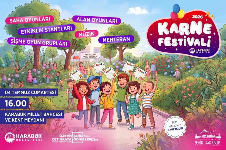Karabük Belediyesi çocuklar için Karne Festivali düzenliyor
