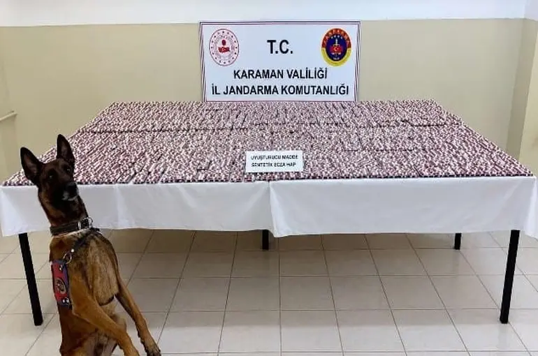 Karaman’da 20 bin uyuşturucu hap ele geçirildi: 7 tutuklama
