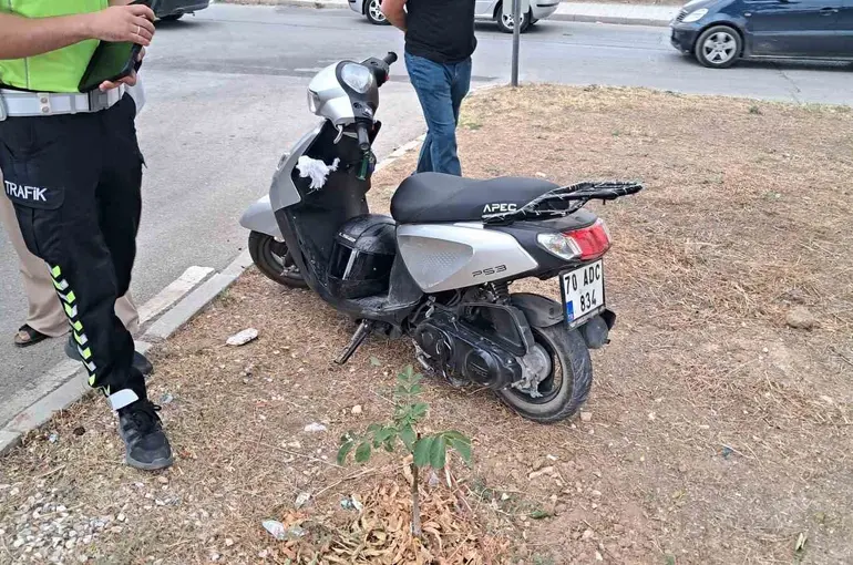 Karaman’da otomobille çarpışan motosikletli yaralandı
