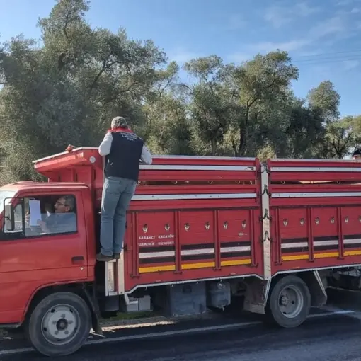 Karpuzlu’da hayvan sevkiyatına denetim
