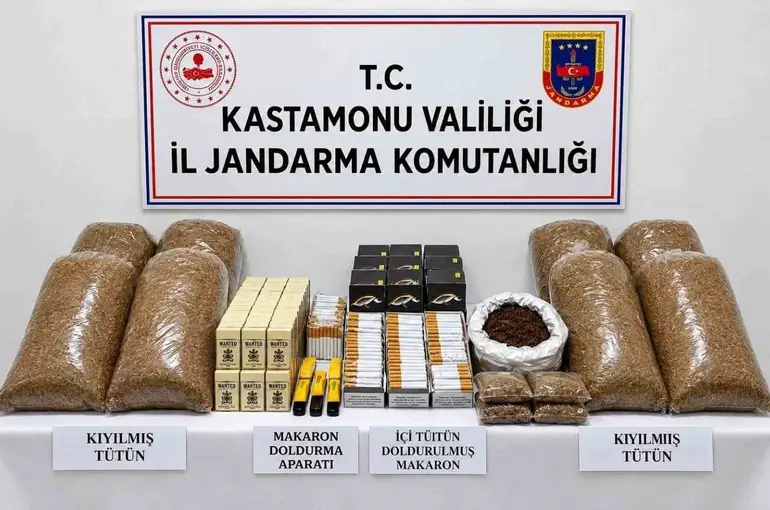 Kastamonu’da 5 bin 480 adet doldurulmuş makaron ele geçirildi
