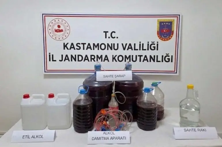 Kastamonu’da sahte içki operasyonu: 1 gözaltı
