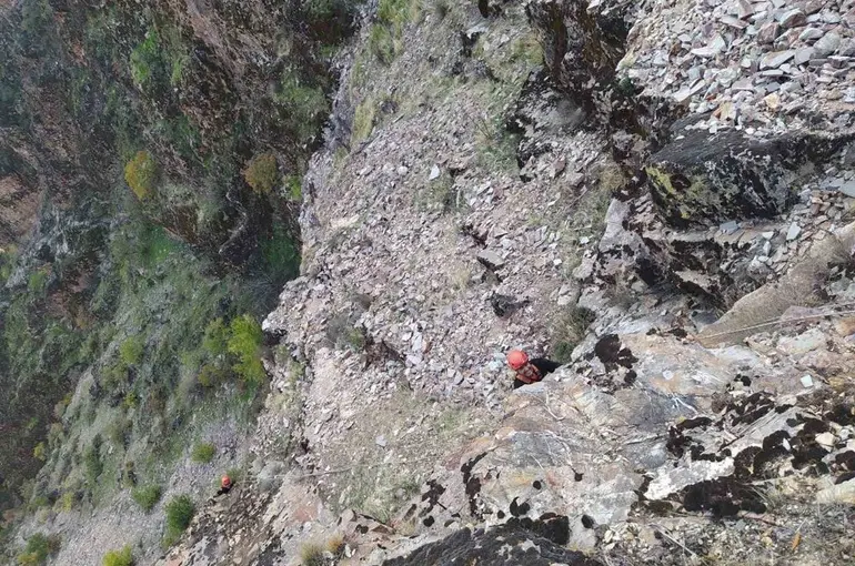 Kayalıklarda mahsur kalan keçiler kurtarıldı
