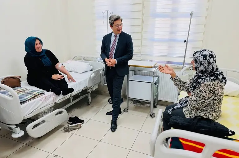 Kaymakam Arıkan hastanede incelemede bulundu
