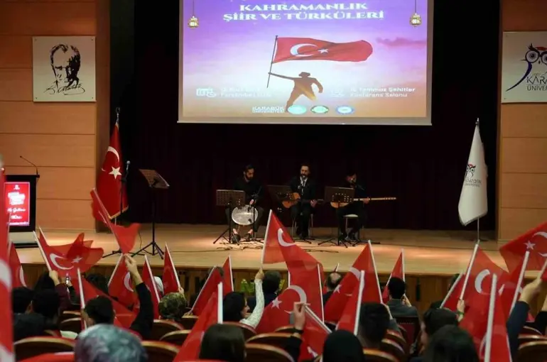 KBÜ’de "Kahramanlık Şiir ve Türküleri" programı düzenlendi
