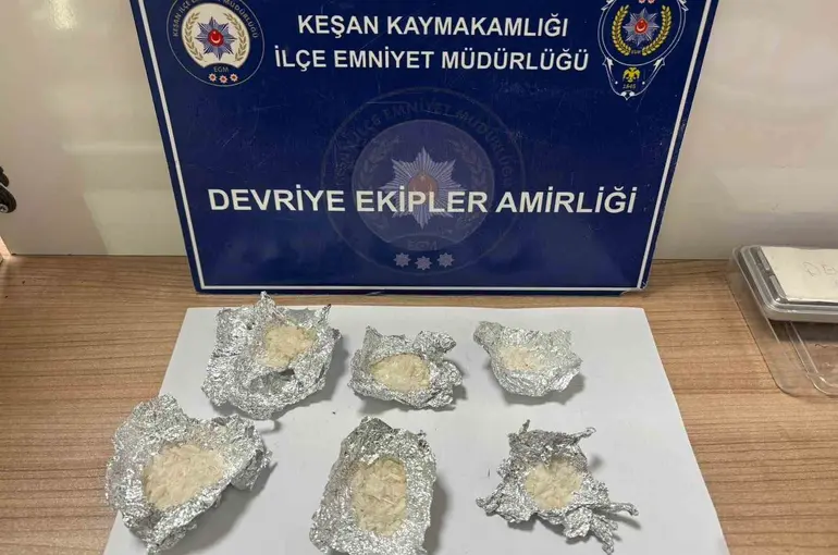 Keşan’da 22,96 gram metamfetamin ele geçirildi
