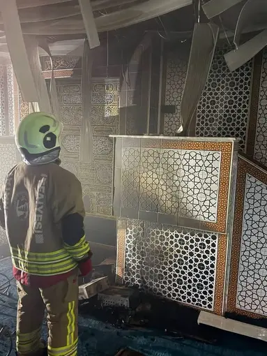 Kırıkhan’da camide yangın çıktı