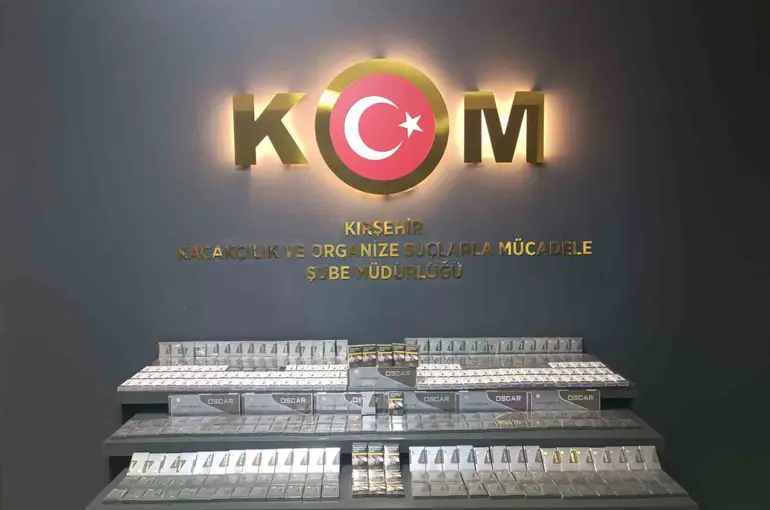 Kırşehir’de gümrük kaçağı sigara ele geçirildi
