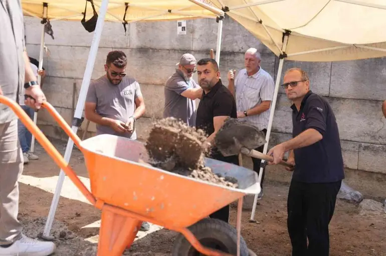 Konuralp Antik Kentte restorasyon öncesi son hazırlıklar
