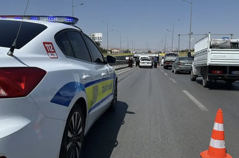 Konya'da 6 araçlı zincirleme kaza: 1 yaralı