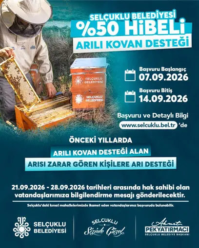 Konya’da Arıcılara Yüzde 50 Hibe Desteği!