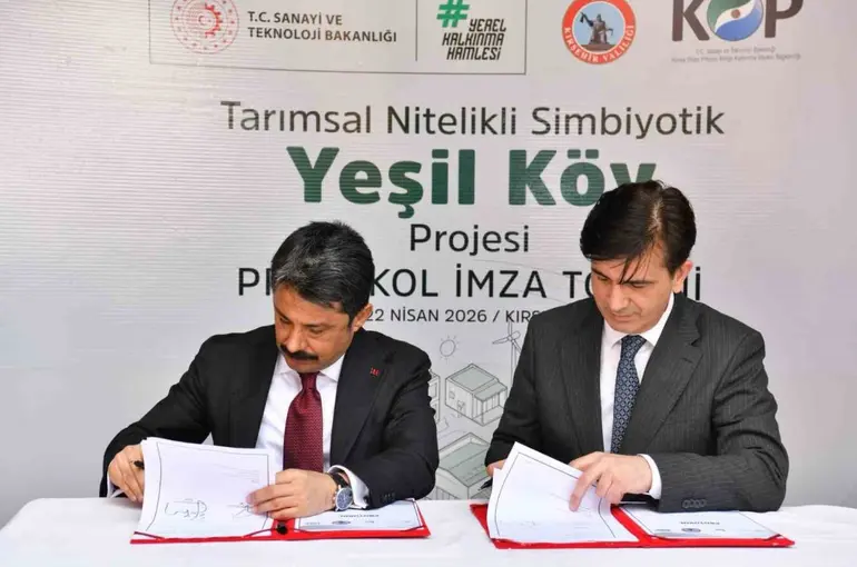 KOP destekli ’Yeşil Köy’ projesi için imzalar atıldı
